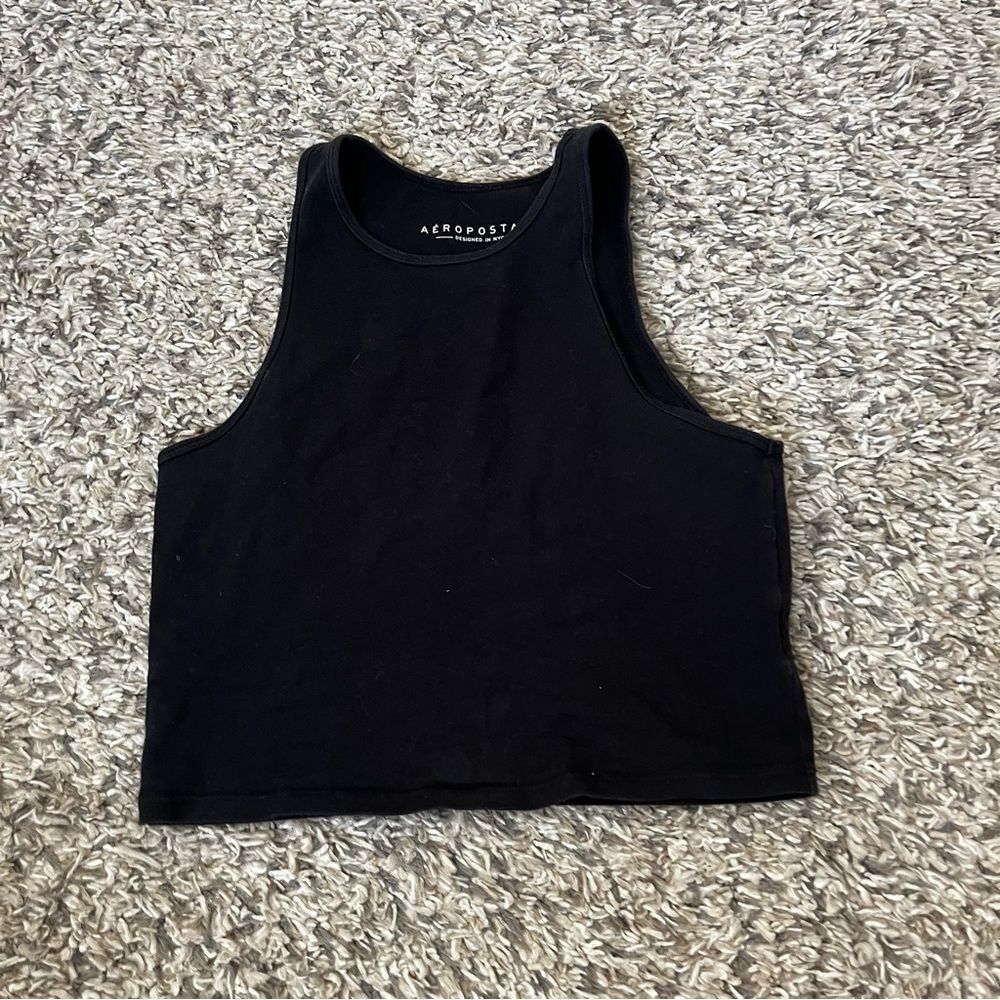 Aeropostale black cropped tank size small